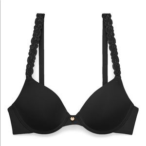NATORI Pure Luxe Custom Coverage Bra in Black